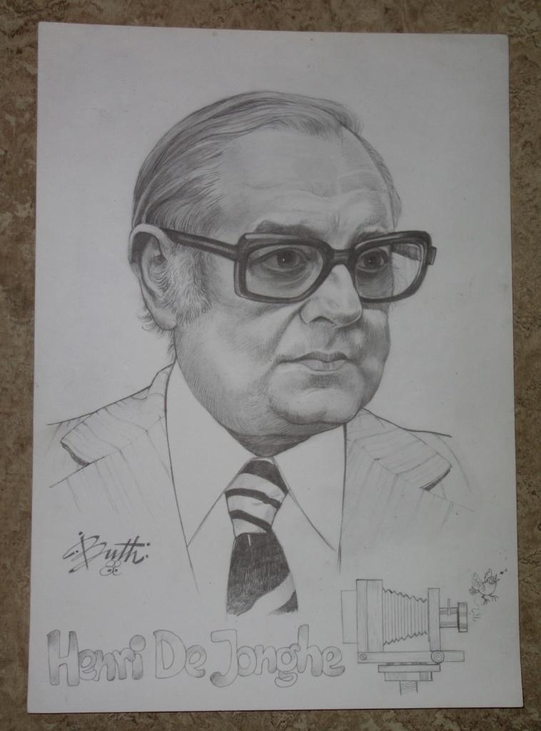 Prent getekend door Leo De Buth - Henri De Jonghe, Gelezen, Eén stripboek, Ophalen of Verzenden, Buth