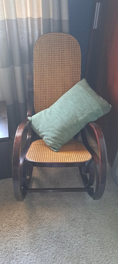 schommelstoel, Huis en Inrichting, Stoelen, Ophalen, Gebruikt, Bruin, Vintage