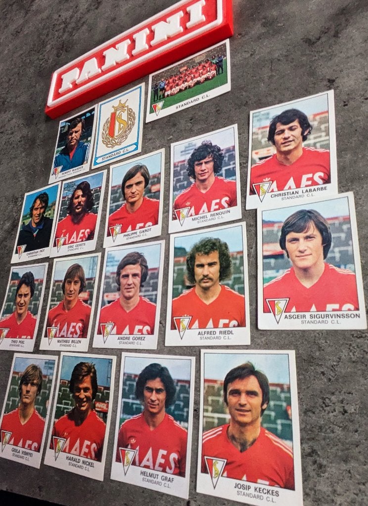 PANINI FOOTBALL 78 STANDARD LIÈGE 17 AUTOCOLLANTS 1978, Envoi, Comme neuf