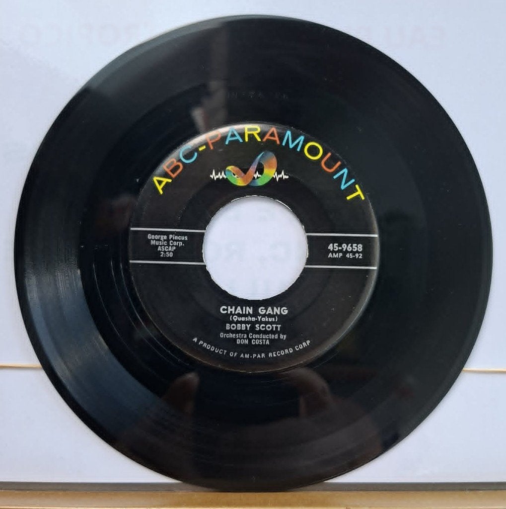 Bobby Scott - Chain Gang - Shadrach, Pressage original, Enlèvement ou Envoi, 7 inch, Utilisé