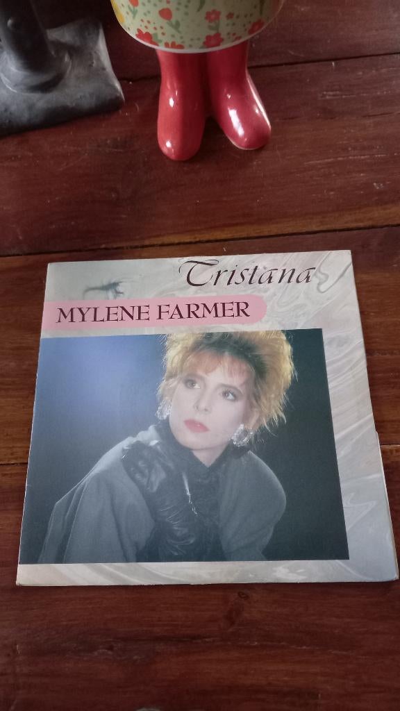 vinyl (45T) mylène farmer "tristana", Enlèvement, Comme neuf