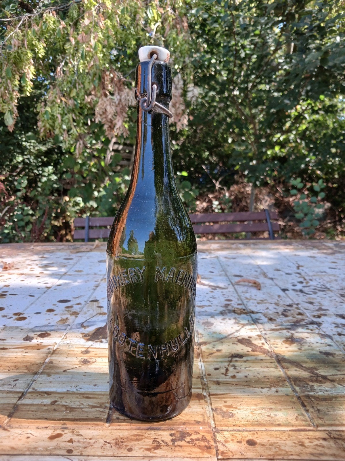 oude vintage bierfles brouwerij Maenhout Lotenhulle Aalter, Enlèvement ou Envoi