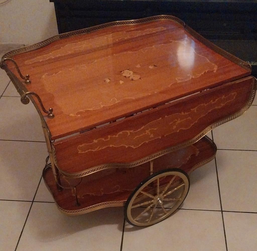 Serveerwagentje vintage, Ophalen