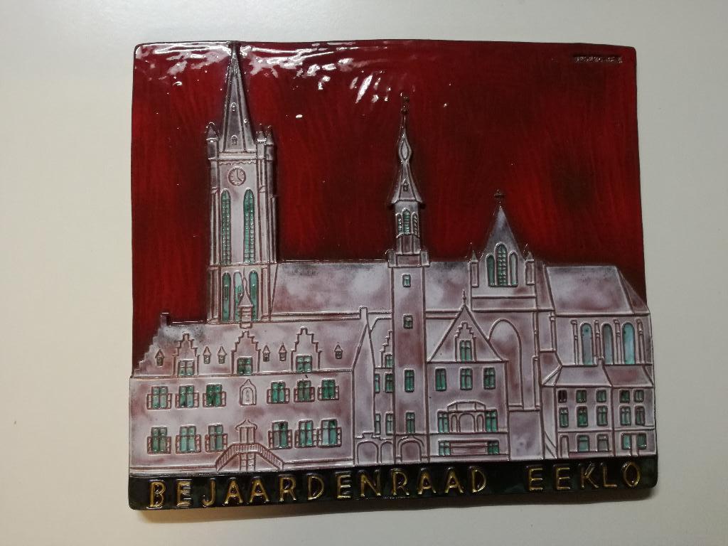 Tieberghien keramiek Bejaardenraad Eeklo, Antiek en Kunst, Antiek | Keramiek en Aardewerk, Ophalen