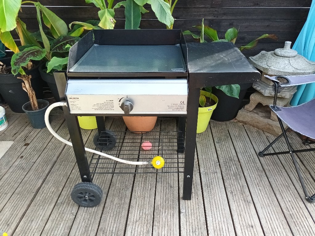 Plancha à Gaz - Invicta Boléro chariot 1601, Enlèvement, Utilisé, Invicta