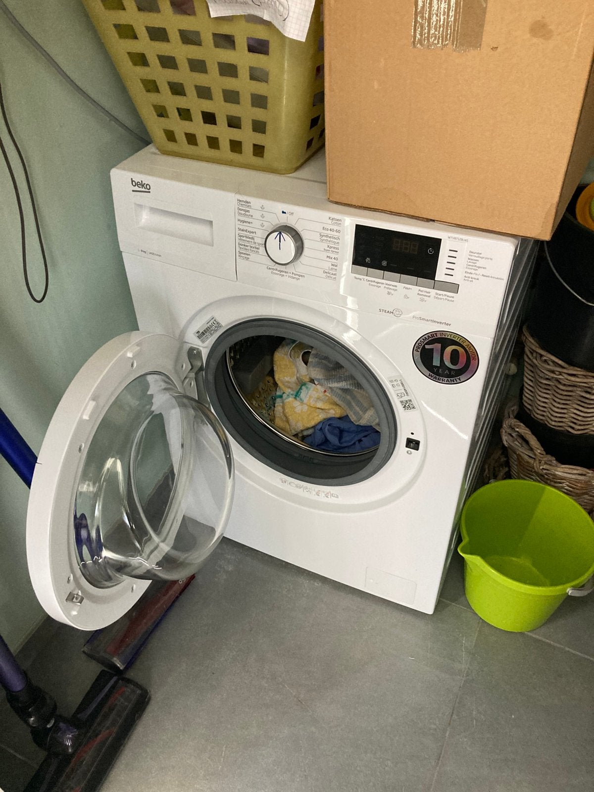 Wasmachine in zeer goede staat, 1200 à 1600 tours, 6 à 8 kg, Comme neuf, Chargeur frontal