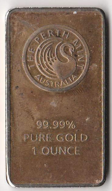 replica gouden baar van de Perth Mint, 1 ounce, Ophalen, Goud