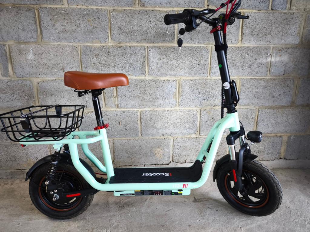 iScooter i12 avec siège et panier, Vélos & Vélomoteurs, Comme neuf, Step électrique (E-scooter), IScooter