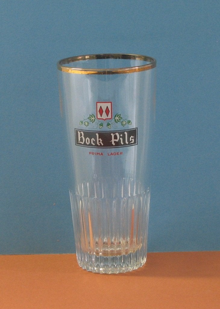 BIERGLAS BOCK 82, Verzamelen, Ophalen, Gebruikt, Glas of Glazen, Overige merken