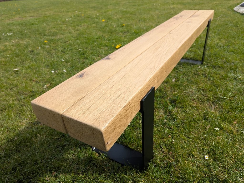 TV-tv-meubel in antieke eikenhouten balken, Ophalen of Verzenden, Nieuw, Eikenhout