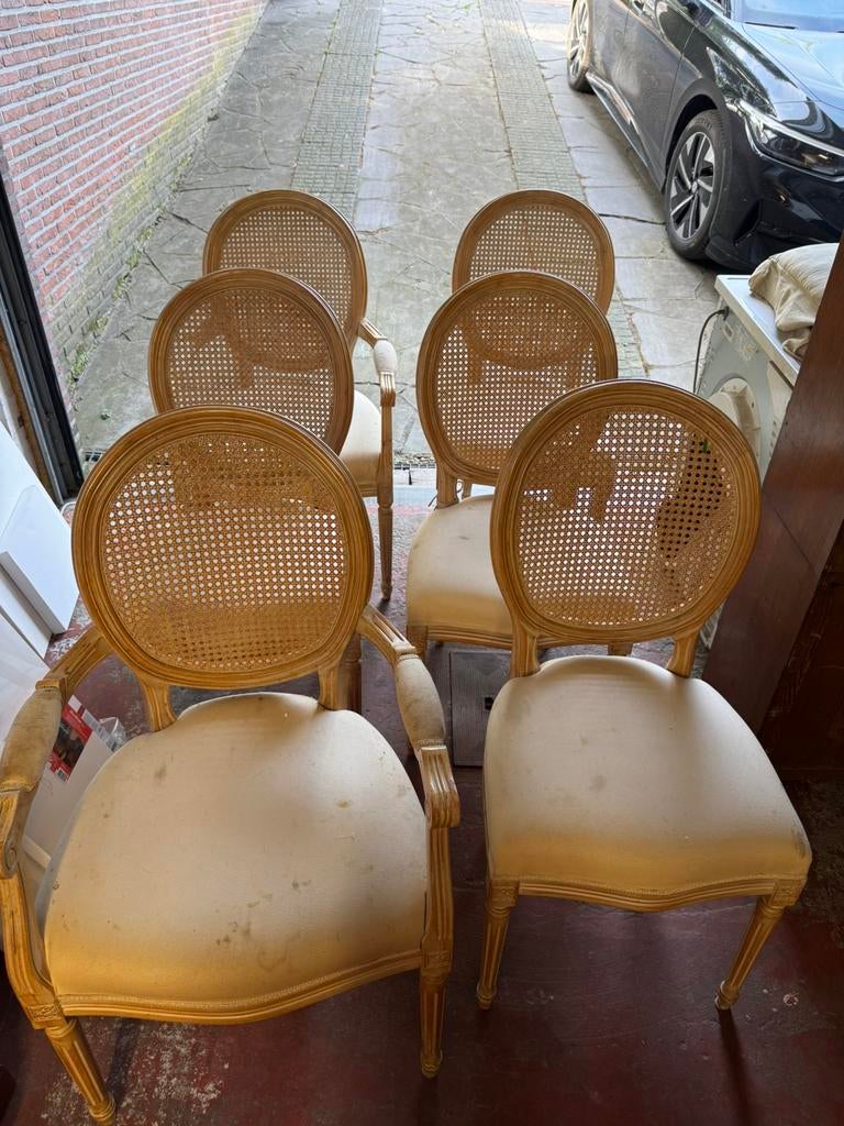 Lots de 6 chaises style Louis 16, Enlèvement