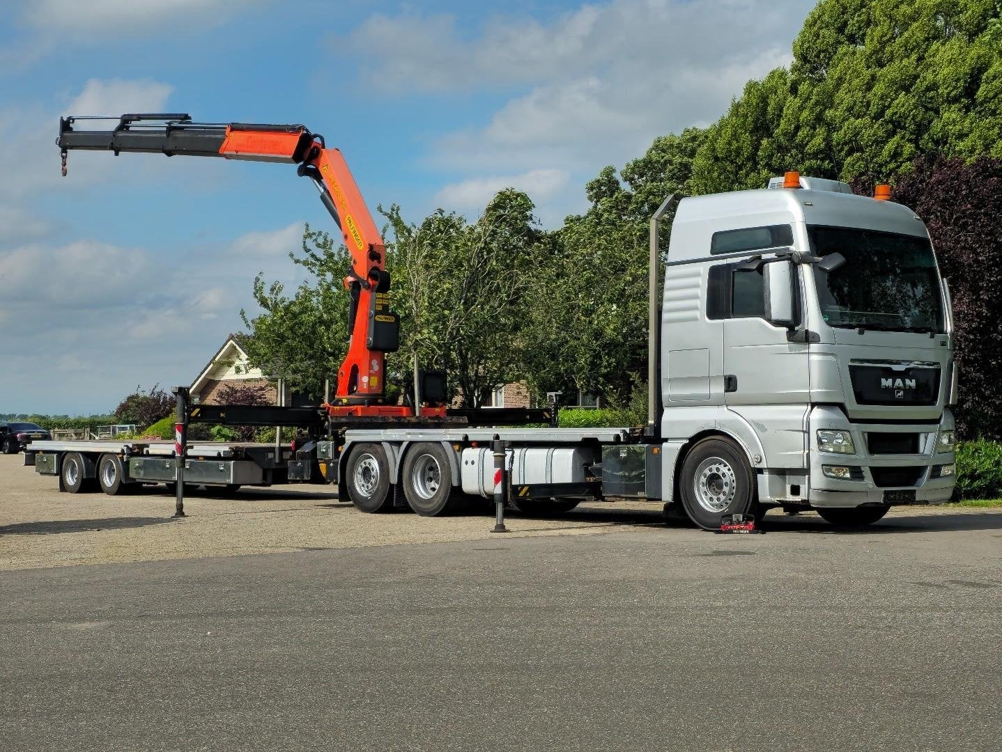 MAN TGX 26.400 camion-grue 6x2 ! palfinger 34tm ! téléco, Achat, Entreprise, 2 places, Boîte manuelle