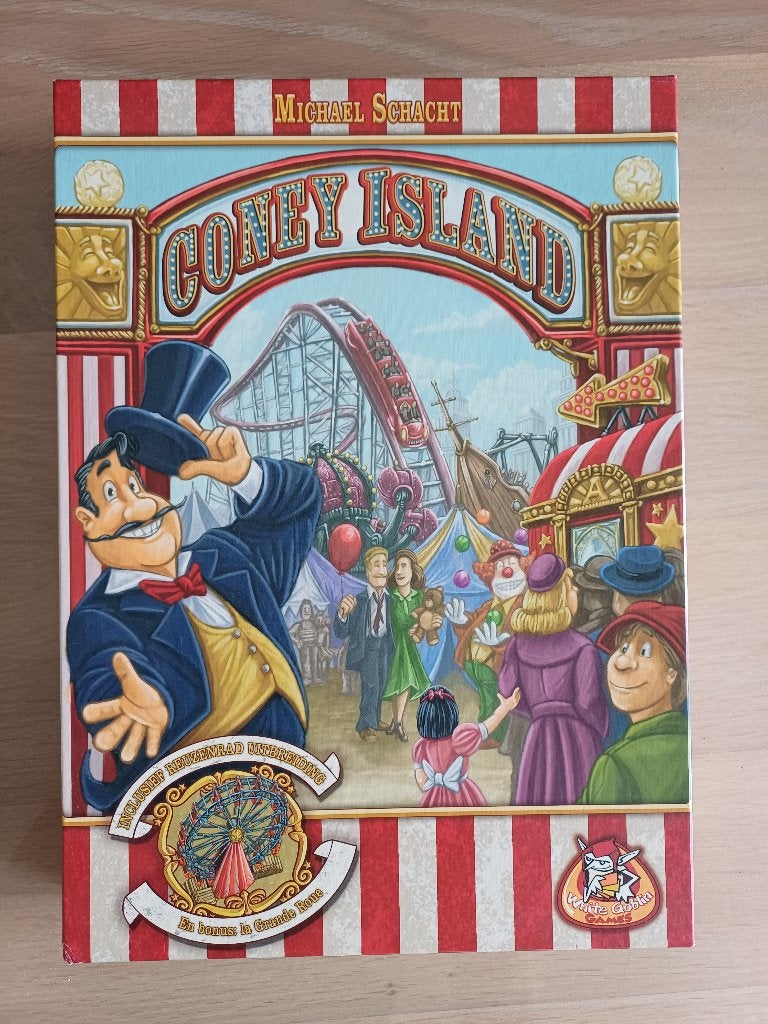 Coney Island gezelschapsspel, 1 ou 2 joueurs, Enlèvement, Comme neuf, White Goblin Games