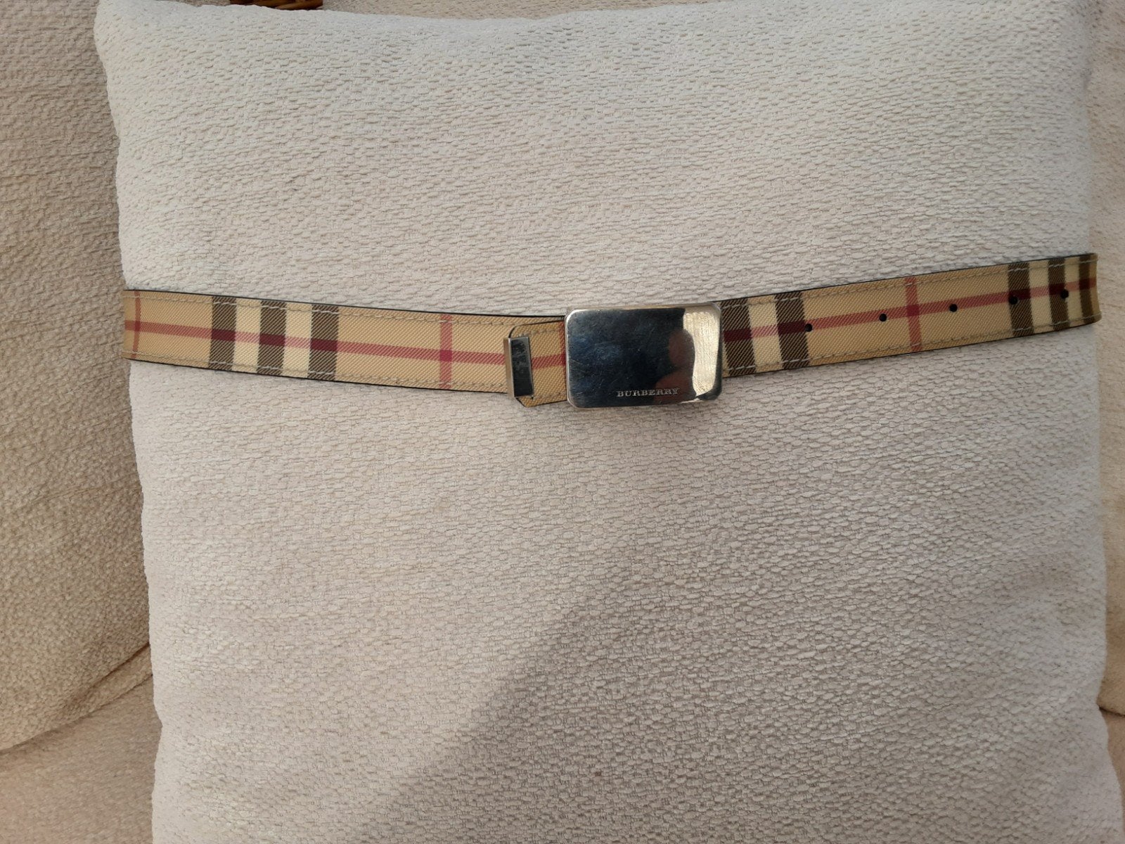 Burberry  Dames riem, Ophalen, Minder dan 3 cm, 90 tot 100 cm, Burberry