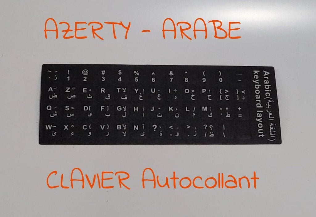 AZERTY - CLAVIER ARABE Autocollant, Informatique & Logiciels, Enlèvement, Neuf