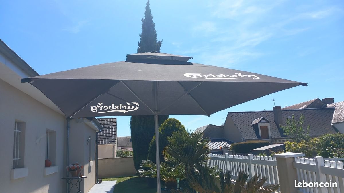 Nieuwe grote zwarte parasol carlsberg, Ophalen, Nieuw