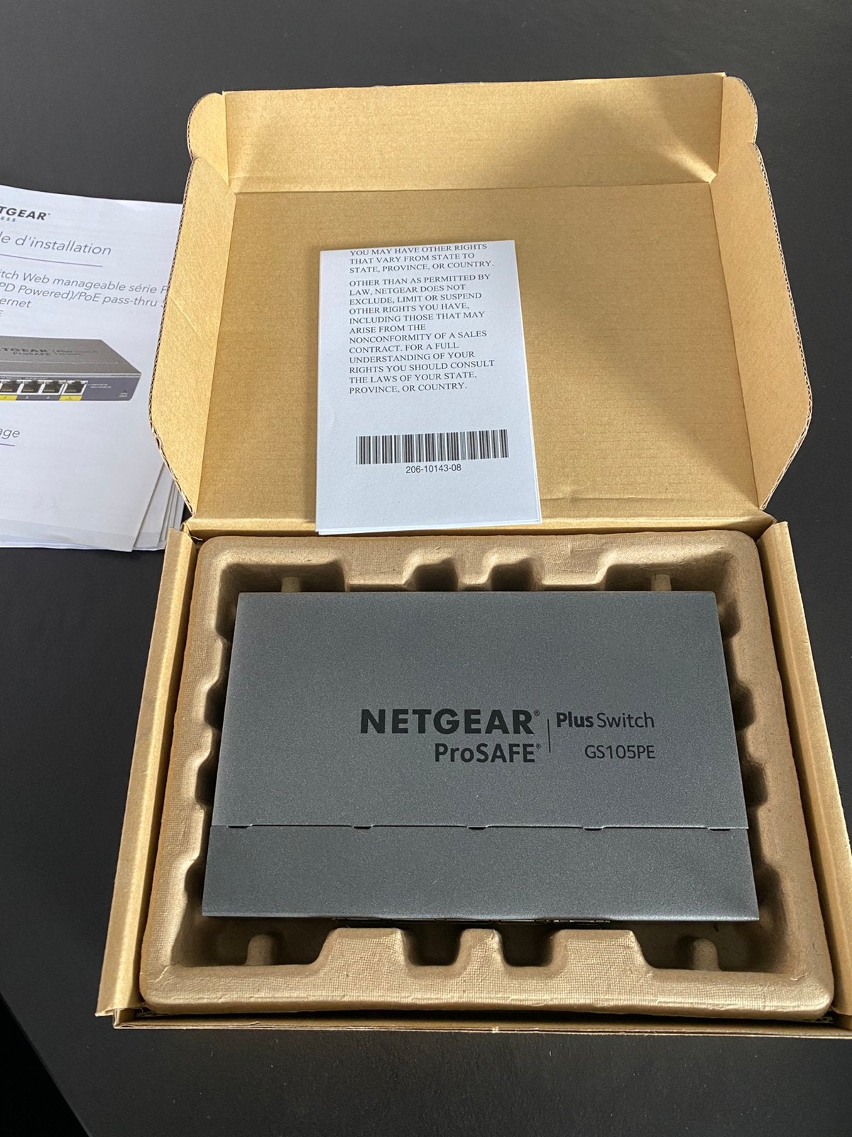 Commutateur Netgear Plus GS105PE nouveau, Informatique & Logiciels, Enlèvement ou Envoi, Neuf