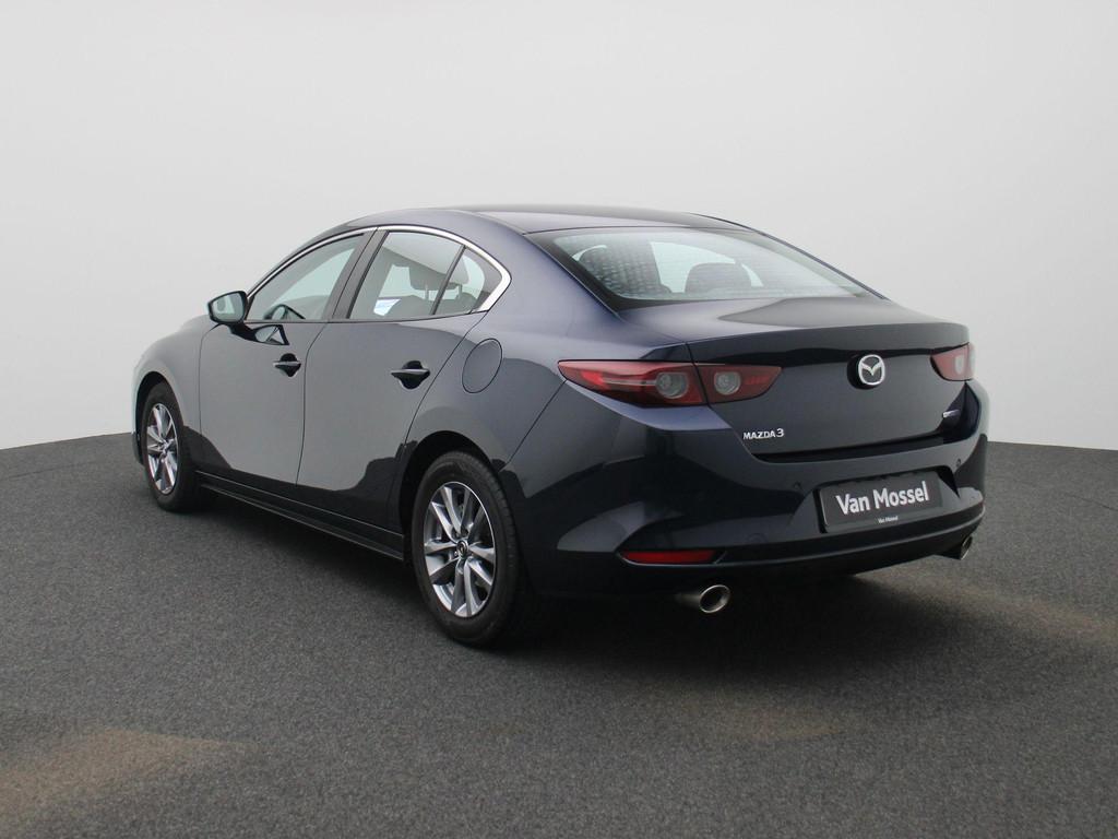 Mazda 3 2.0 e-SkyActiv-X M Hybrid 180 BOSE | HEAD-UP DISPLAY, Auto's, Voorwielaandrijving, Stof, 4 cilinders, Blauw