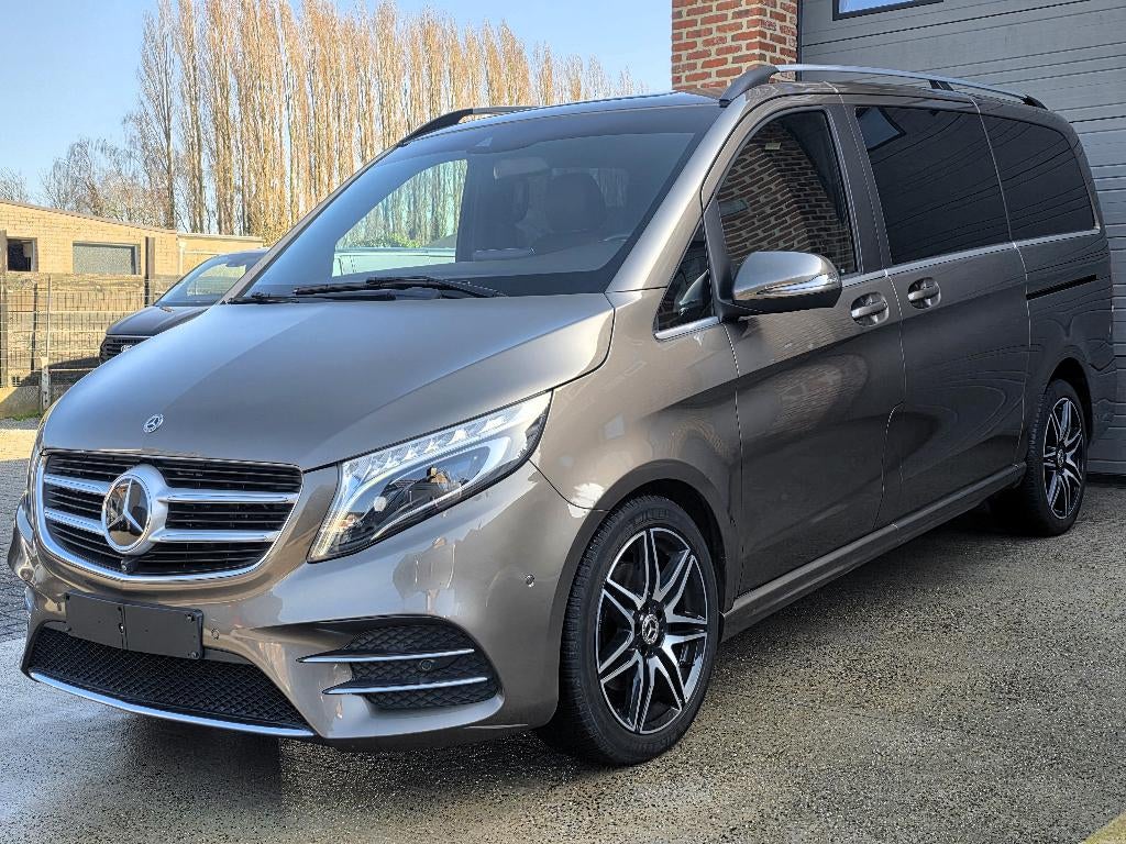 Mercedes V250d AMG Line - Dub Cab - FULL OPTION - 87.000 KM, Cuir, Argent ou Gris, Achat, Euro 6