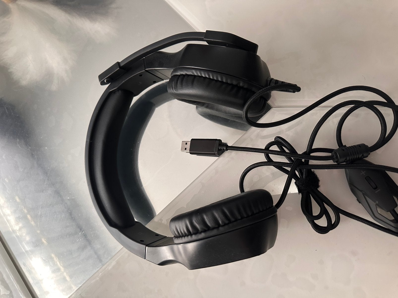 uRage Gaming Headset – USB – Microfoon – Blauw LED, Ophalen, Gaming headset, Zo goed als nieuw, Over-ear