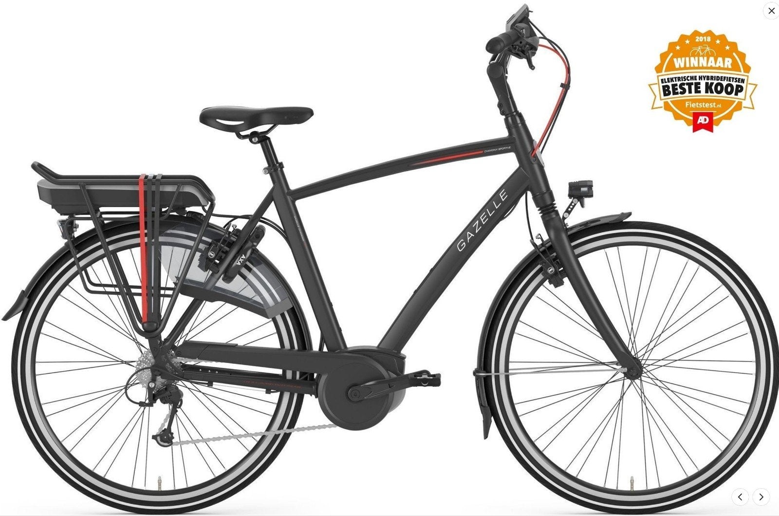 Elektrische fiets Gazelle Chamonix T10 HBM 2018, Vitesses, Frein sur jante, Enlèvement, Utilisé