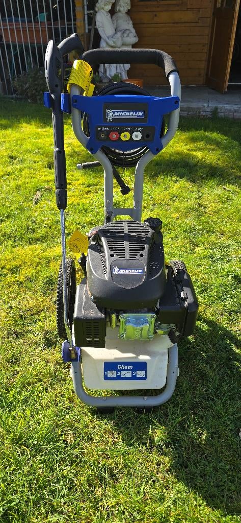 benzine hogedrukreiniger, Jardin & Terrasse, Nettoyeurs haute pression, Neuf, Michelin, Enlèvement, Avec pression d'eau réglable