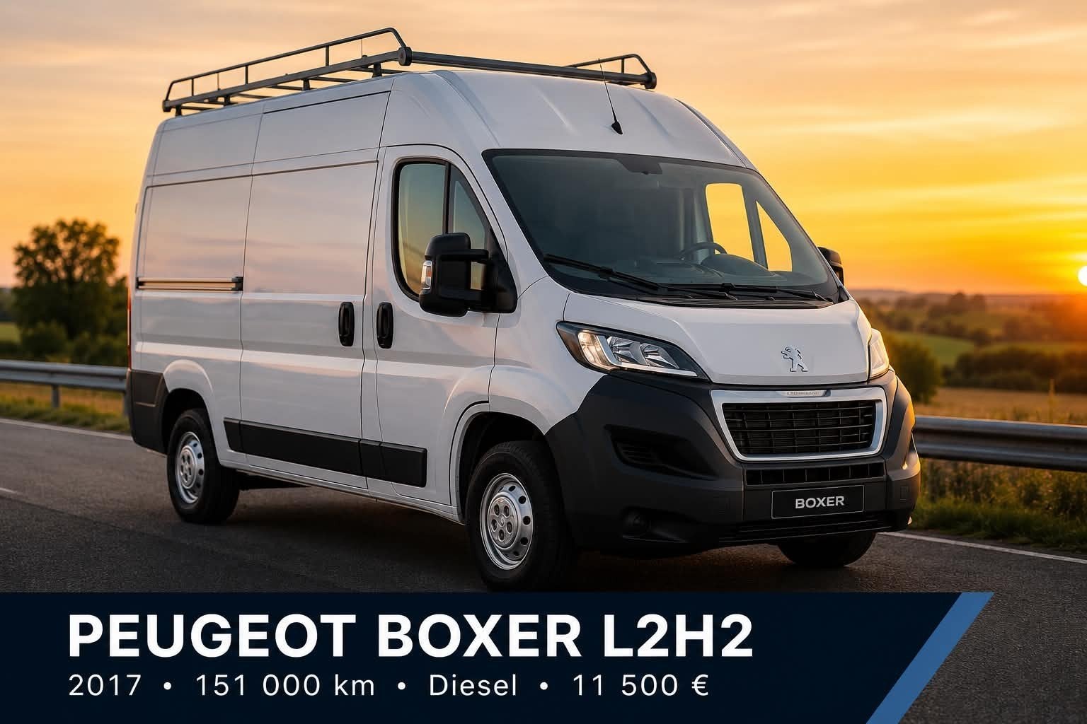 Peugeot Boxer L2H2 151.000.km 131.cv  Anne 2017., Autos, Camionnettes & Utilitaires, 2700 kg, Euro 6, Entreprise, 3 places