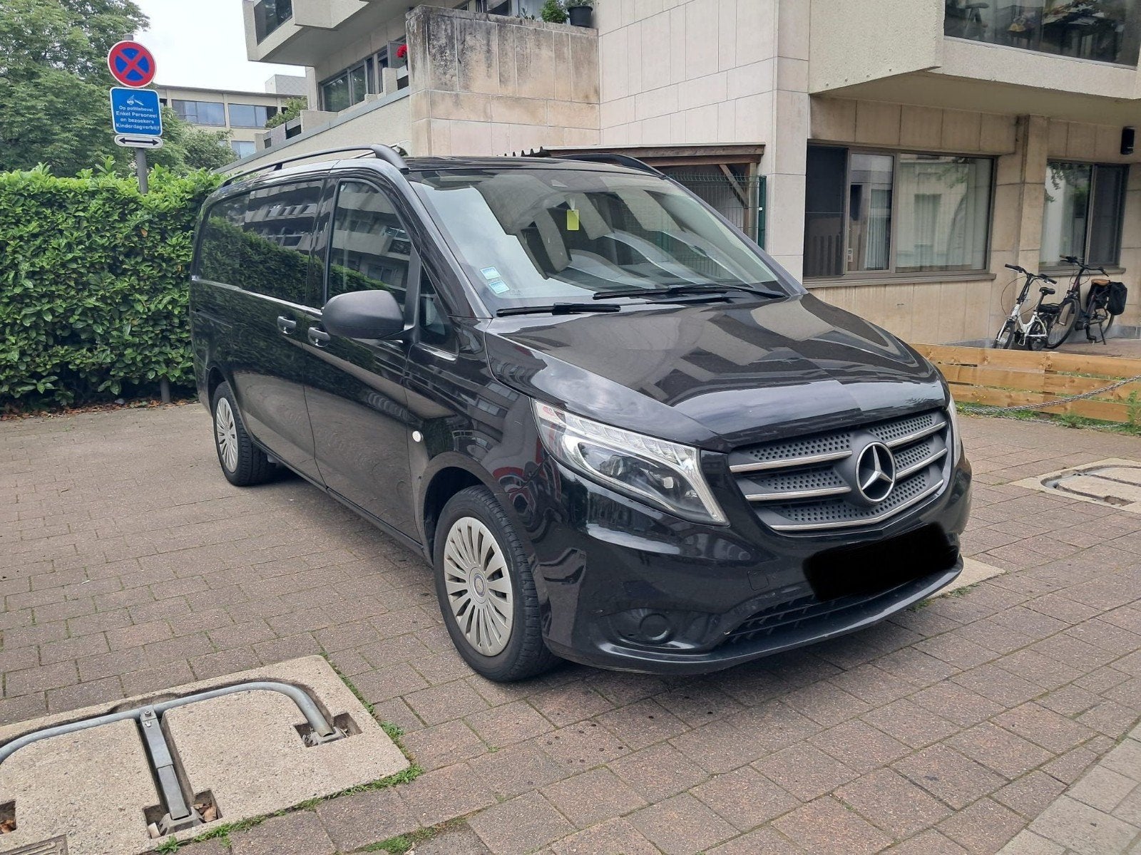 Mercedes Vito 2016 119CDI dubbel cabine Automaat Euro 6, Auto's, Automaat, Stof, Zwart, Particulier