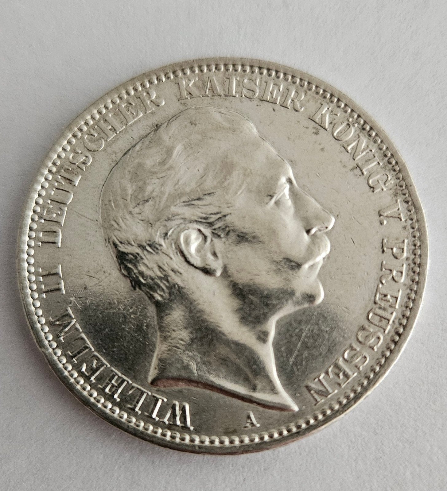 Duits Keizerrijk – 3 Mark 1912 Zilvere (Pruisen, Wilhelm II), Ophalen of Verzenden, Zilver