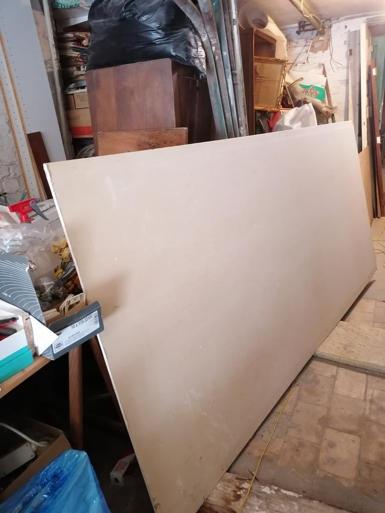 Plaque plâtre marque Gyproc 260x120 cm (9,5 mm), Enlèvement