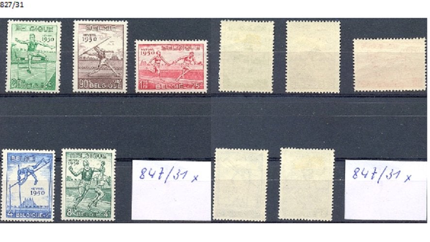 postzegels, Ophalen of Verzenden, Spoor van plakker