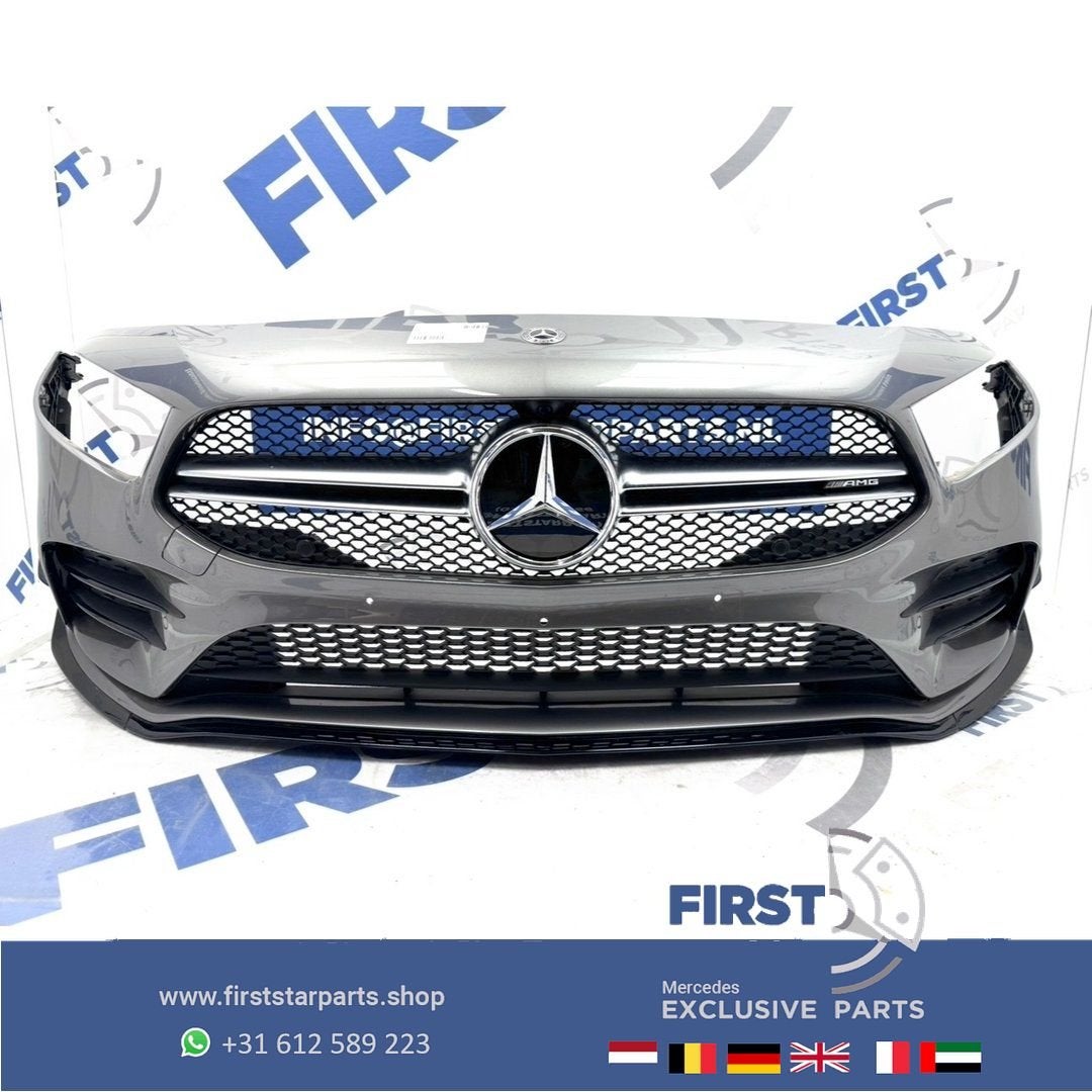 BUMPER W177 V177 A KLASSE 2022 A35 AMG VOORBUMPER ZWART WIT, Gebruikt, -, Voor, Ophalen of Verzenden