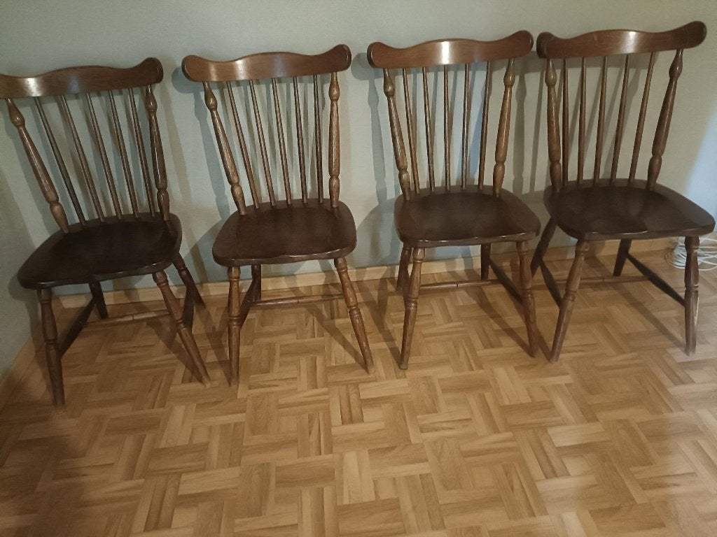 Eettafel met stoelen, Ophalen, Gebruikt, Klassiek, 150 tot 200 cm