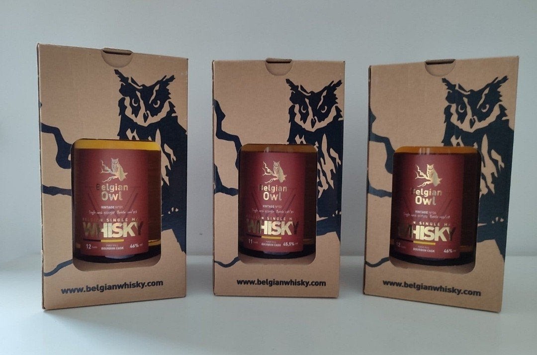Belgian Owl whisky reeks 3 flessen vintage 1-3-6

Belgian ow, Enlèvement ou Envoi