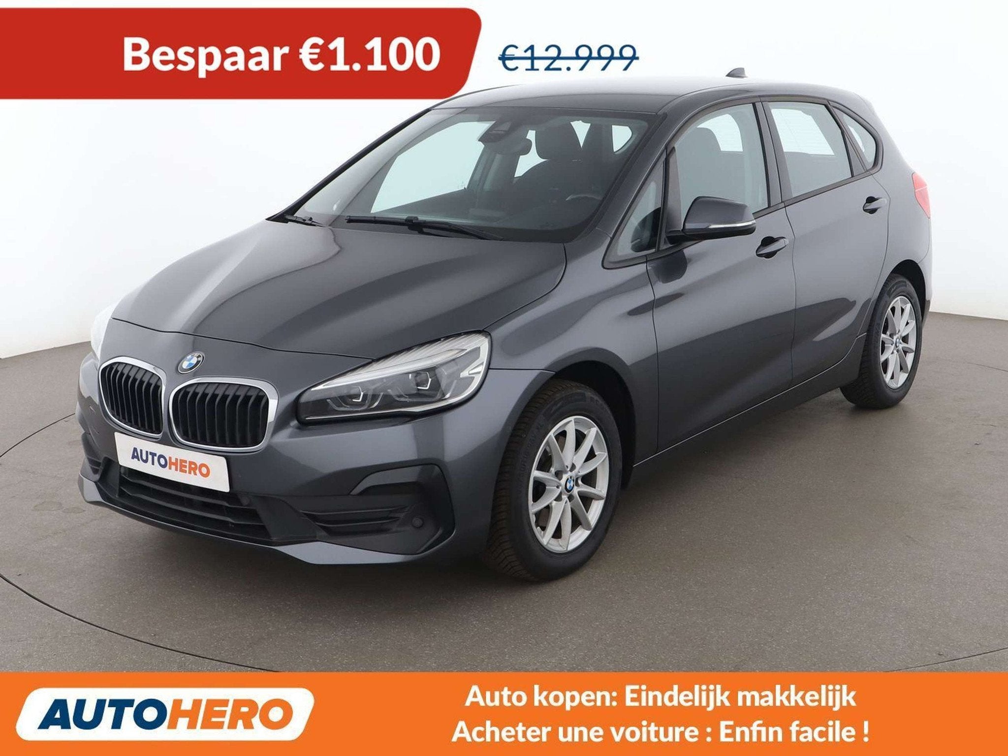 BMW 2 Serie 216 216d Active Tourer Advantage (automatique), Autos, Argent ou Gris, Achat, Euro 6, Automatique