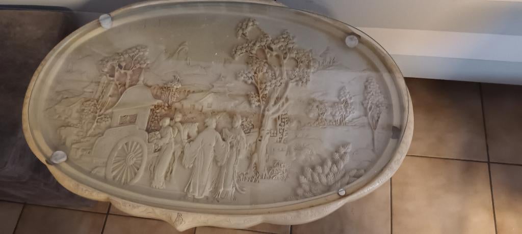 ivoirine decoratief bijzettafeltje, Antiek en Kunst, Curiosa en Brocante, Ophalen