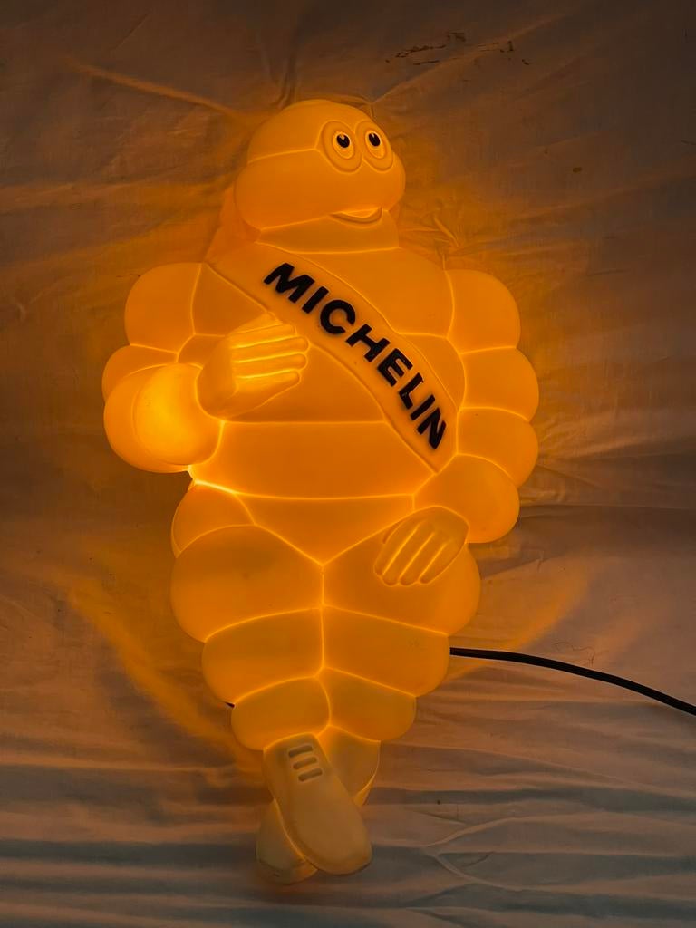 Vintage Michelin Bibendum Lamp - Uniek Verzamelobject, Enlèvement ou Envoi, Utilisé