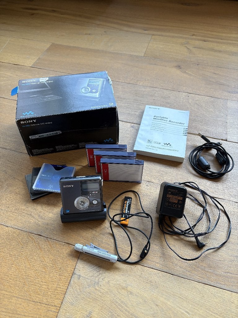 Sony MiniDisc Hi-MD MZ-NH900 - Complet + 4 Disques Hi-MD 1Go, Enlèvement ou Envoi, Enregistreur MiniDisc