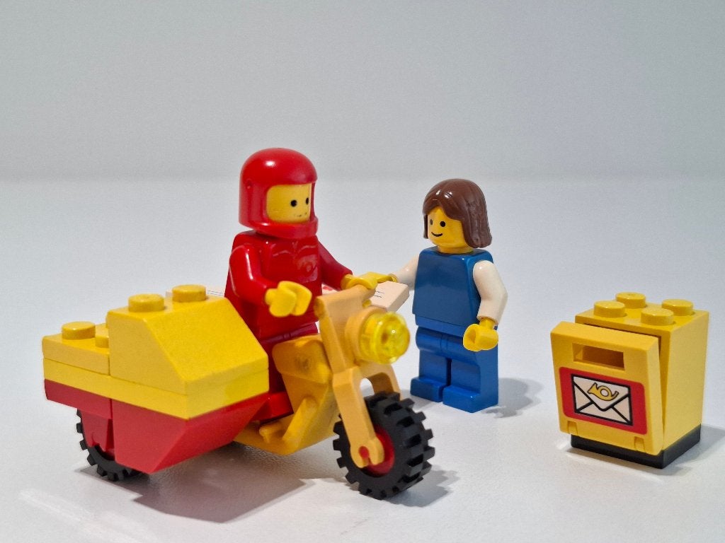 LEGO Postbode op motor, Lego, Ensemble complet, Enlèvement, Utilisé