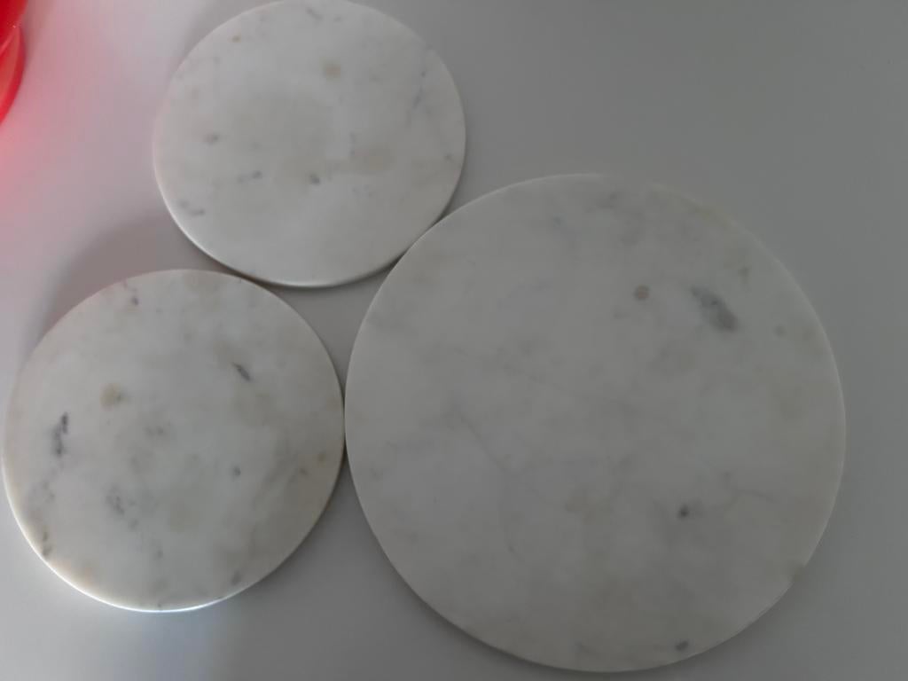 Marmeren onderzetters set, Ophalen