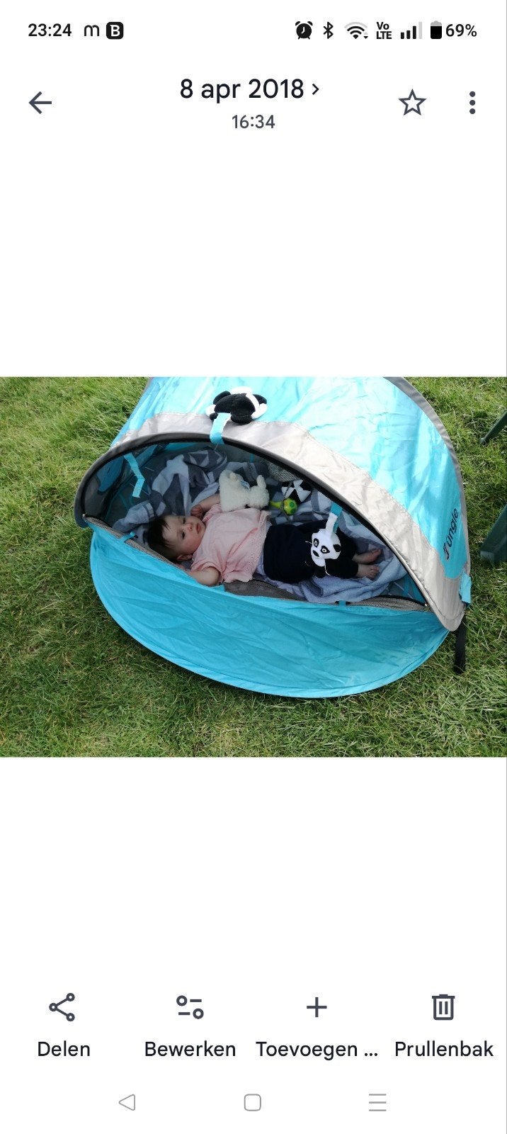 pop up anti-UV tent baby, Kinderen en Baby's, Speelgoed | Speeltenten, Ophalen