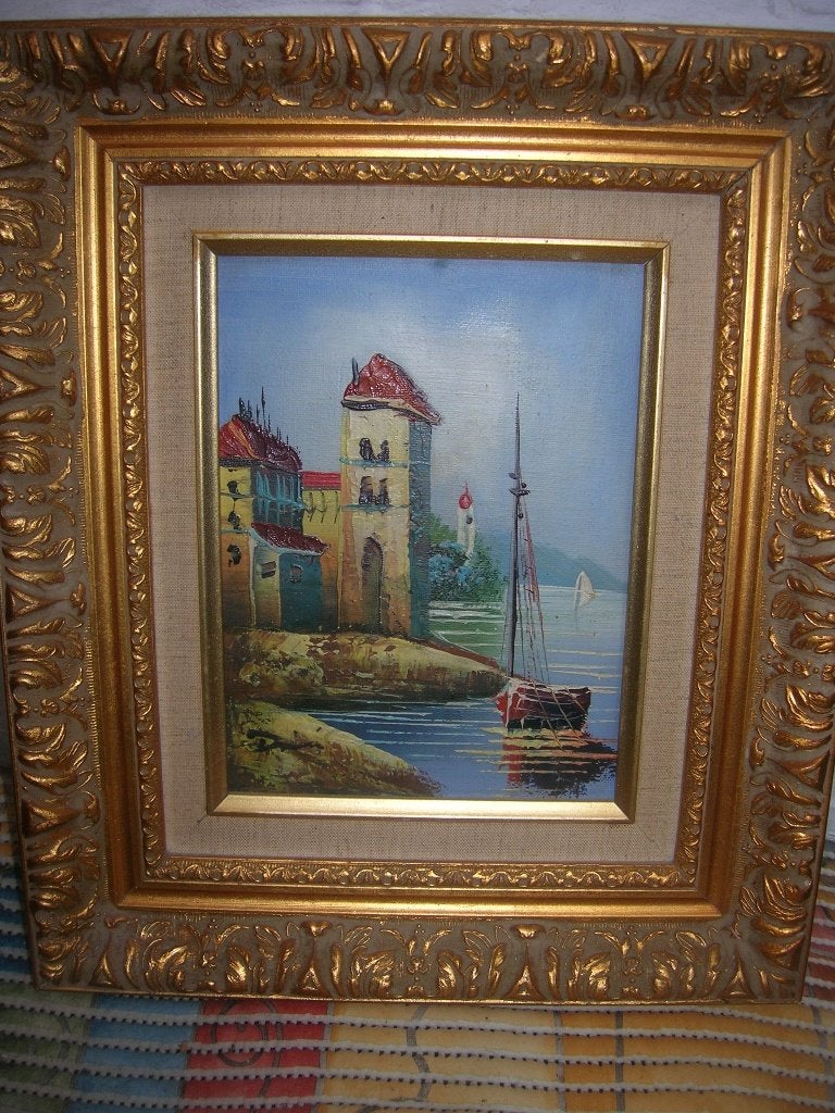 peinture, Maritiem / water, Doek, Ophalen of Verzenden, Olieverf