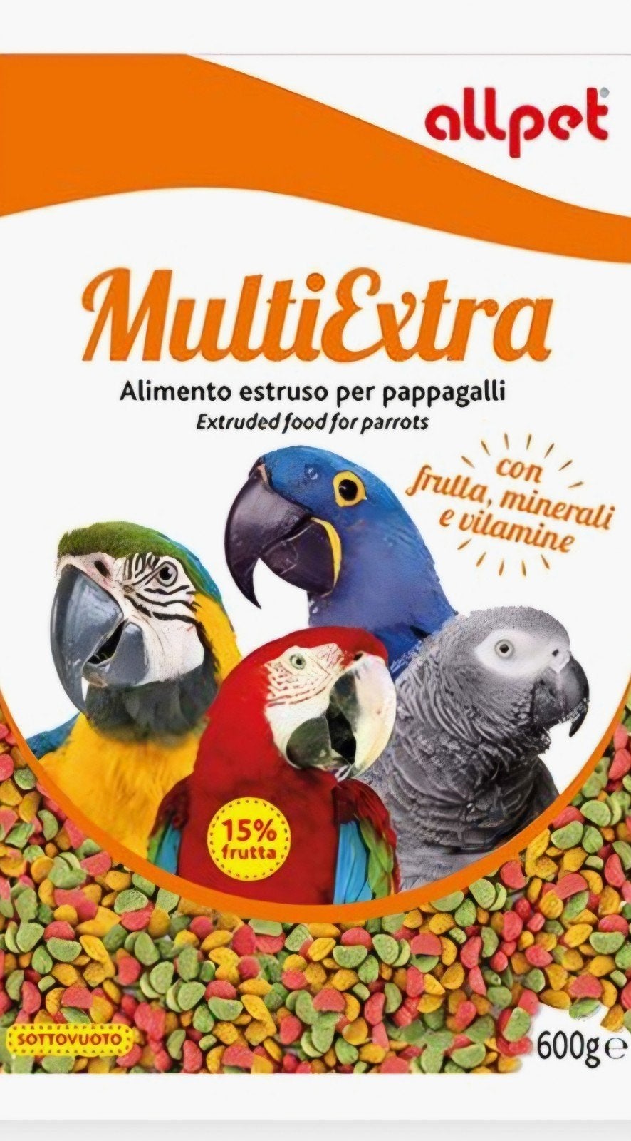 Papegaaien Pallets All Pet Multi Extra met 15% Fruit

comple, Dieren en Toebehoren, Ophalen, Eten en Drinken