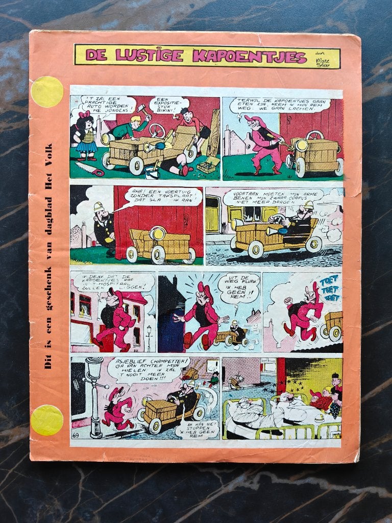 Vintage promo strip <De Lustige Kapoentjes> 1961, Gelezen, Verzenden, Eén stripboek, Sleen - Striker - Nys - Buth - Rik - Flanders - ..