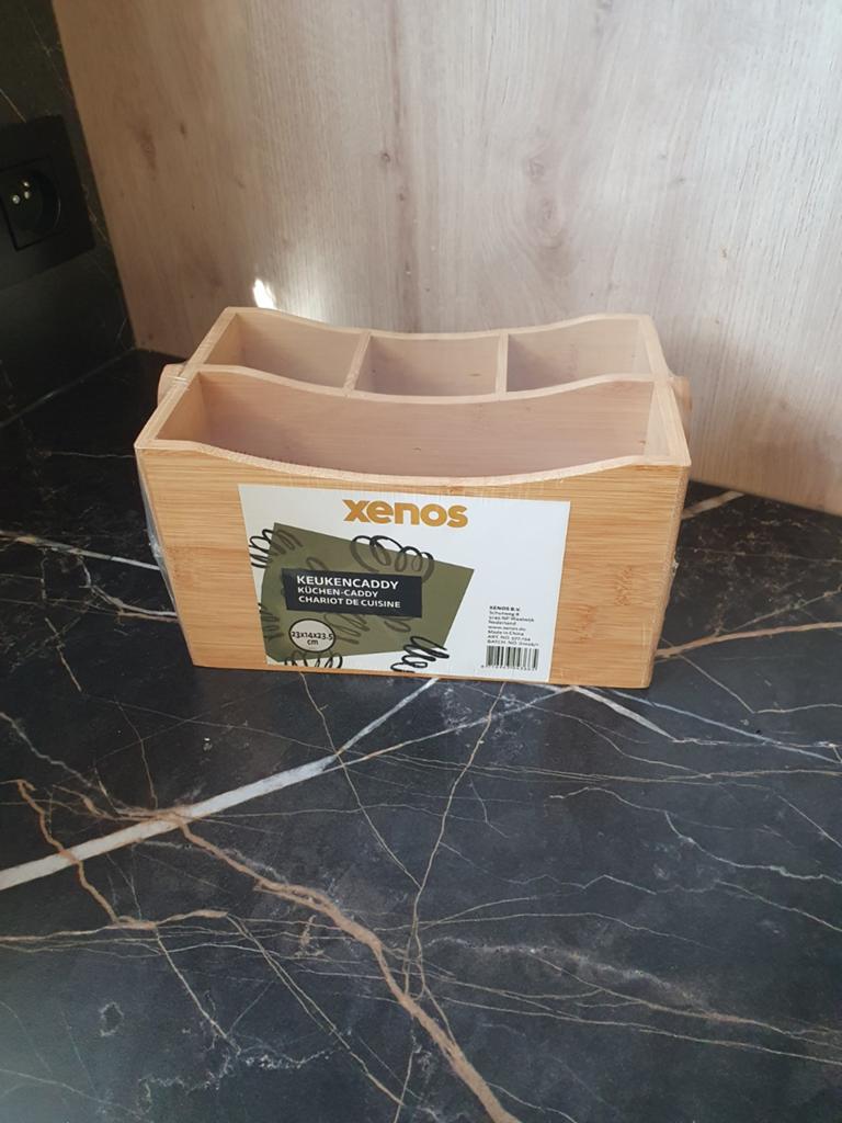 Houten bestekbakje 4 stuks, Ophalen
