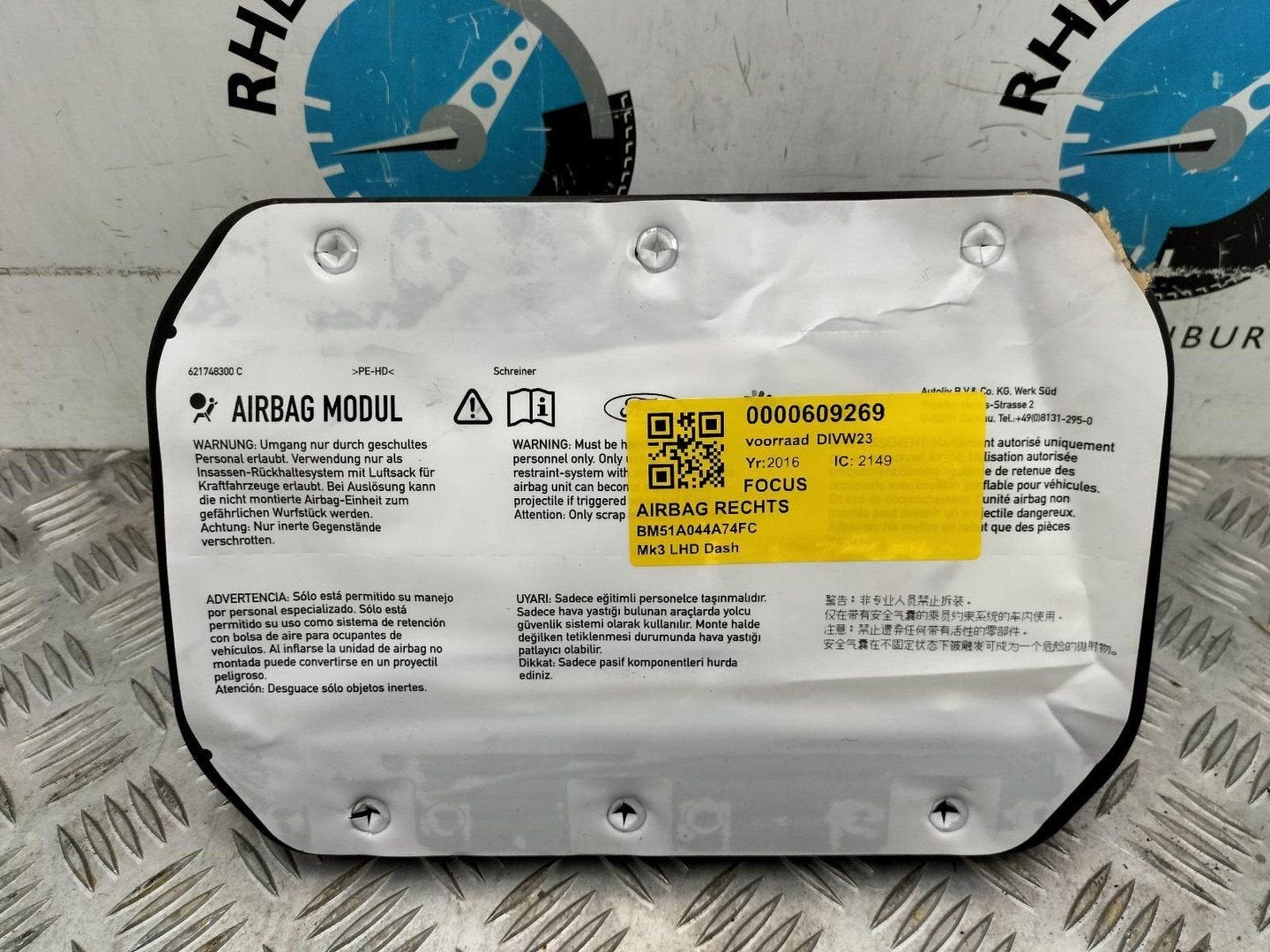 FORD FOCUS AIRBAG RECHTS 2016, Ophalen of Verzenden, Gebruikt, ARN erkend