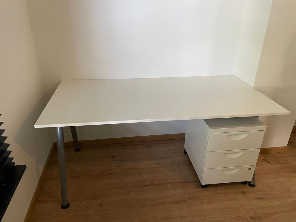 Bureautafel met dossierkastje, Enlèvement, Comme neuf