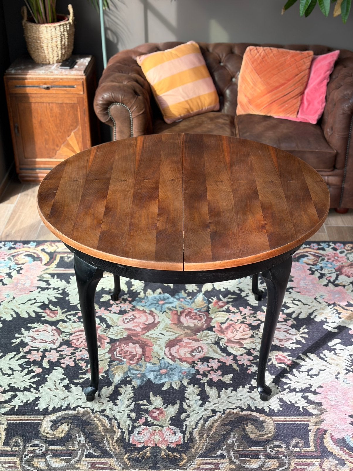 Ronde eettafel | Landelijke stijl | 110 cm, Ophalen, Gebruikt