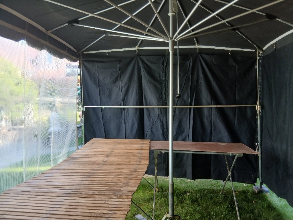marktparasol, Enlèvement, Utilisé