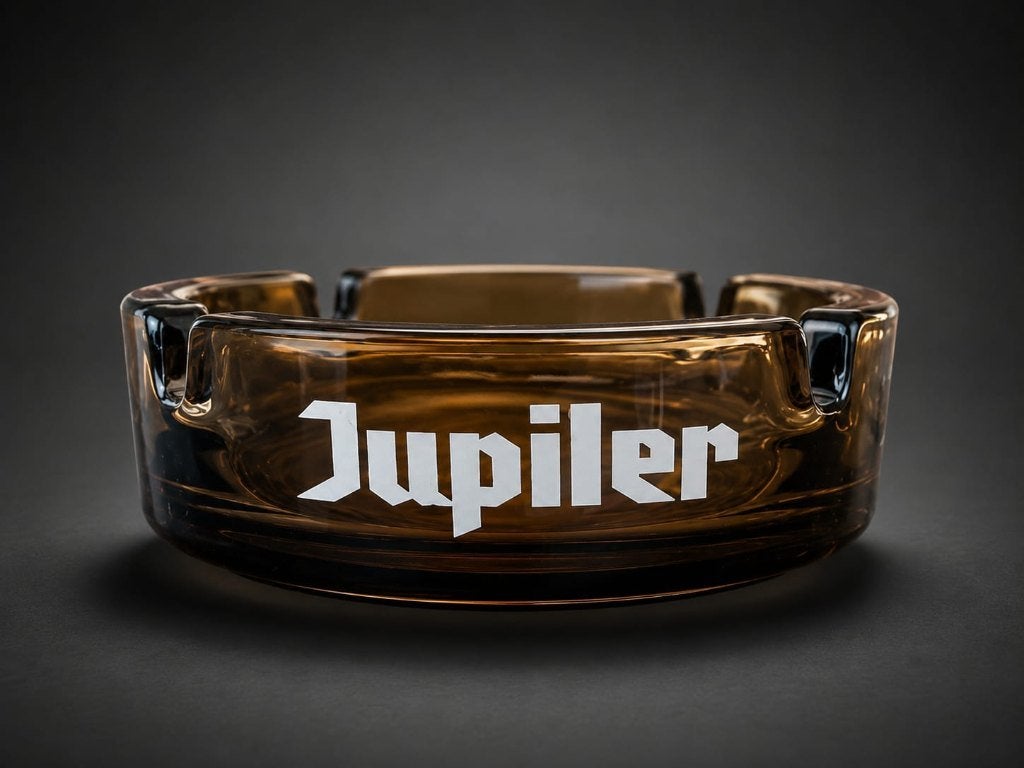 Glazen reclame-asbak van Jupiler., Ophalen, Zo goed als nieuw, Overige typen